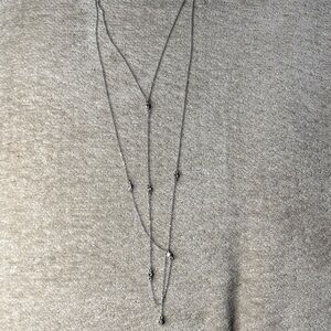 Elegant Silver Layered Necklace